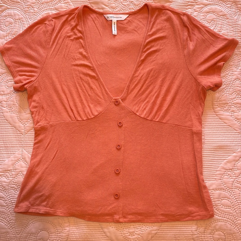 BCBGeneration coral colored top
